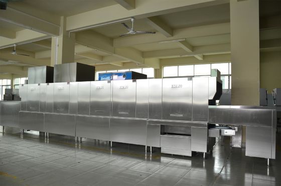 Porcellana lavastoviglie a lunga catena ECO-L730CP2H2 dell'acciaio inossidabile 730KG per gli hotel fornitore